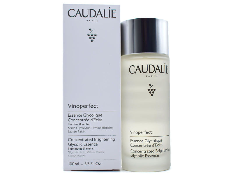 Caudalie Vinoperfect skincare product with packaging on a white background