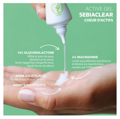 SVR Sebiaclear Active Gel Gel Correcteur Intensif 40 ml