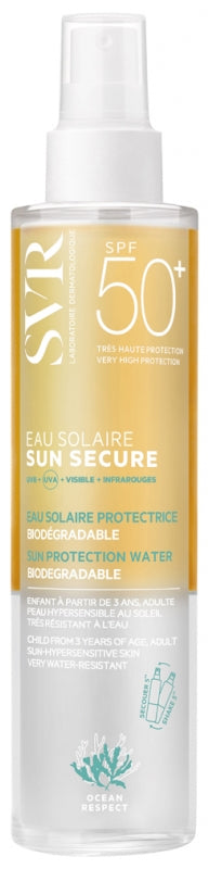 SVR Sun Secure Eau Solaire SPF50+ Eau de Protection Solaire 200 ml