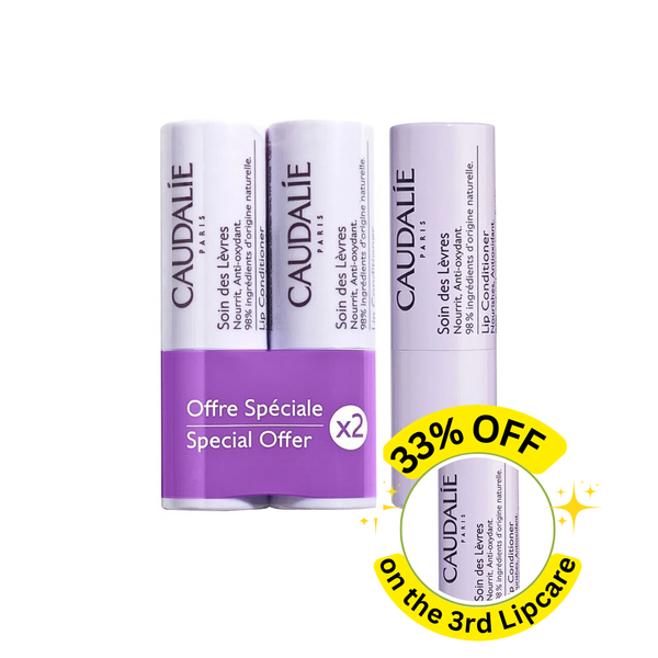 CAUDALIE Vinotherapist Lip Care Trio Pack: Lip Conditioner Care - 4.5g x 3
