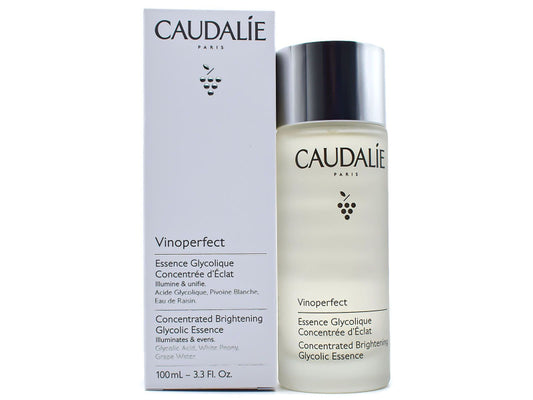Caudalie Vinoperfect skincare product with packaging on a white background