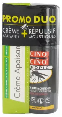 Cinq sur Cinq 3-in-1 Soothing Cream Duo 40g + Tropic Anti-Mosquitoes Lotion 75ml