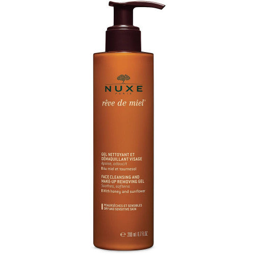 NUXE Gel Nettoyant et Démaquillant Visage Rêve de Miel - 200 ml