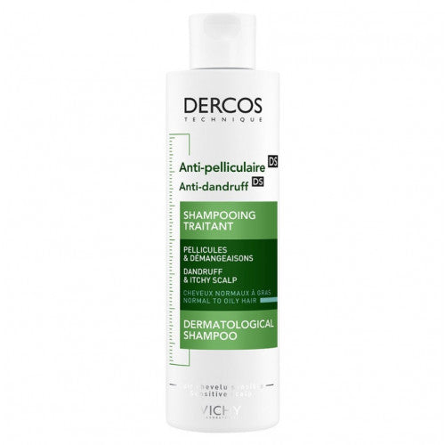 VICHY DERCOS Anti-Dandruff DS Shampoo for Normal to Oily Hair - 200ml